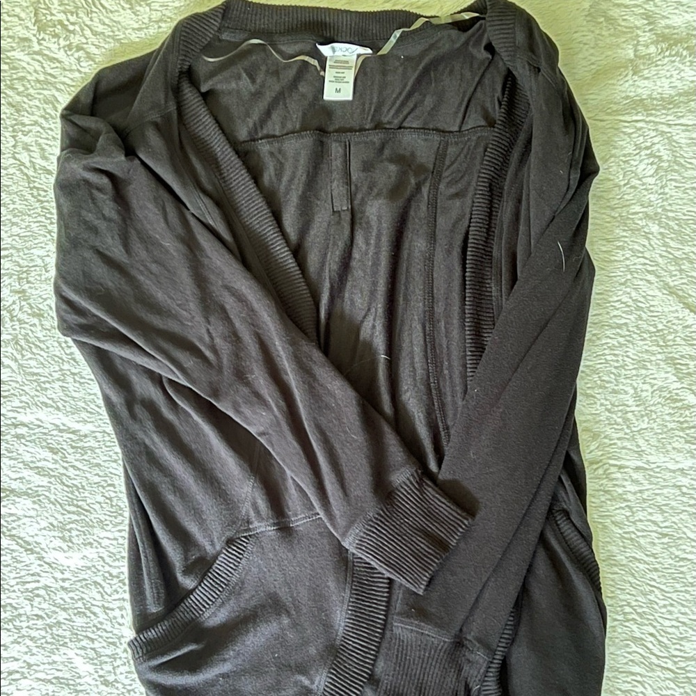 Black long cardigan